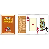 Modiano Texas Poker Hold'em 2 Jumbo Index Braun
