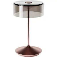 Sigor Akku-Glasleuchte Numotion 265mm rosegold Tischleuchte 2,2W FlexMood 2200K/2700K IP54 Ra85 dimmbar