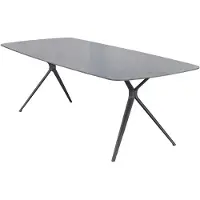 HPI Home Product Import GmbH Gartentisch - 240 x 100 cm - Grau - Anthrazit - Sinterstein - Aluminiumgestell