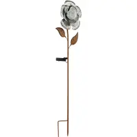 Eglo Solarleuchte, Leichte Dekorationsfigur, Braun, Silber, Transparent, Glas, Stahl, Ausrichtung, III, 1 Glühbirne(n)