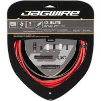 Jagwire Schaltzugset Road & Mountain Elite Sealed 1x Rot - Vollständiger Schu...