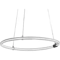 Ledvance Decor Aura Pendelleuchte aus geschwungenem Polycarbonat mit LED und Filament-Design, 18W, 2000 lm, 3000 K, 830 warmweiß, Click dimmbar, dunkelgrau, Kunststoff (PC), 498 mm, IP20