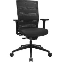 Topstar Drehstuhl Sitness Airwork - schwarz Armlehnen Universalrollen.