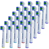 Folio24 24 x Ersatzbürsten Aufsteckbürsten für Oral B Precision Clean Zahnbürsten