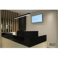 SLV Glenos 1M Pendellampe Schwarz 3000K Länglich