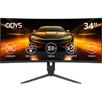 ODYS XP34 PRO-X, 86,4 cm (34"), 3440 x 1440 Pixel, Quad HD, LED, 1 ms, Schwarz