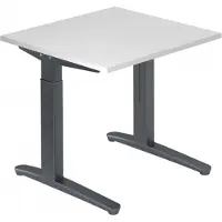 Hjh OFFICE PRO XTRA XB 8 GG - Weiß 80 x 80 höhenverstellbar