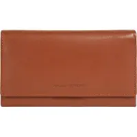 Bruno Banani Geldbörse , Damen, braun (cognac), Leder, leicht glänzend, unifarben, Kleinlederwaren Geldbörse, echt Leder