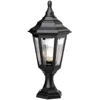 Elstead Lighting Elstead Kinsale Außen-Stehleuchte E27 51cm Schwarz IP44 Anti-Meerwasser