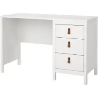 Ebuy24 Madrid Schreibtisch 3 Schubladen weiß.