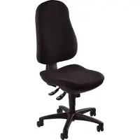 Topstar Bürodrehstuhl Support SY ohne Armlehnen - schwarz Sicherheitsdoppelrollen für al.
