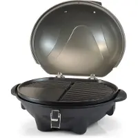 Tristar BQ-2816 Barbecue Elektro-Tischgrill, 2200 W, Grill, Elektro, Kessel, Rost, Schwarz