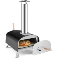 Coast Pizzaofen Outdoor, tragbarer Pizza Holzofen inkl. Pizzaschieber und Pizzastein, Pizza Ofen für Garten Camping