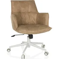 Hjh LIVING Home Office Bürostuhl SOLAO LIFE W Schreibtischstuhl mit Armlehnen Stoff Drehstuhl