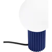 Sollux Tischlampe HALO ultramarin 1xG9 8W Aluminium/Glas 19x12x12cm
