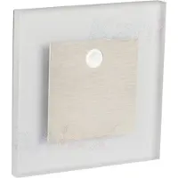 Kanlux S.A. APUS 27370 LED Einbauleuchte 0,8W Bewegungssensor warmweiss gebürsteter Stahl