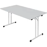 LÜLLMANN Klapptisch Besprechungstisch Verkaufstisch Schreibtisch180x80cm RAL7035Lichtgrau
