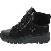 Rieker Schnürstiefelette Schwarz in Gr. 38