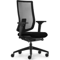 Sedus se:do pro light 2, Drehstuhl mit Netzmembran, schwarz