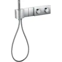 Hansgrohe AXOR Edge Thermostatmodul Select 470/100 Unterputzmodell für 2 Verbraucher, Diamantschliff, 46701000, Farbe: Chrom
