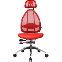 Topstar Bürostuhl Open Art, J1900S01 Stoff rot, Gestell alu