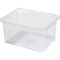 Proregal Mehrzweck Aufbewahrungsbox | Transparent | HxBxT 16x30x20cm | 9 Liter | Lagerkiste, Transportbox, Stapelbox, Kunststoffkiste