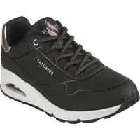 SKECHERS Uno-Shimmer Away 155196-BLK, Sneaker, Damen, Schwarz, Größe: 37