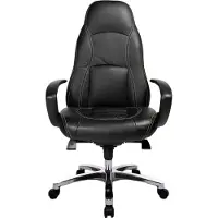 Topstar OFFICE RS1 - Luxus Chefsessel Schwarz Leder