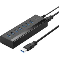 UGREEN Multifunktions-Hub 7W1 Usb-A - 7Xusb-A 5Gb/S Schwarz
