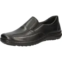 Waldlaufer Herwig Slipper 478502-174-001, Palmer (Glattleder), Schwarz, Weite H 45