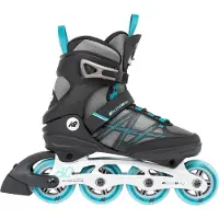 K2 Damen Inlineskates ALEXIS 80 ALU gray_cyan