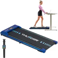 Thunder Laufband IDEA-BLUE 101x38cm 6km/h FitShow LED Bluetooth Lautsprecher Transportrollen