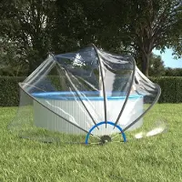 vidaXL Pool-Kuppel Rund 467x234 cm PVC , Poolzubehör Design 2024