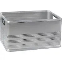 BRB-Lagertechnik Alu-Transportkasten, 79 Liter, LxBxH 620 x 440 x 330 mm