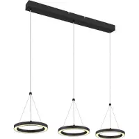Globo Lighting 3-flammige Pendelleuchte Grenvix Ausführung schwarz
