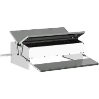 vidaXL Hühnertretfeeder Silber 75 x 53 x 20,5 cm 10 kg