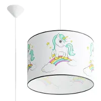 Sollux Hängeleuchte UNICORN 40 1xE27 15W PVC 95x40x40cm