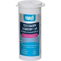 MediPOOL TestStäbchen Sauerstoff/pH/Algenschutz 50 Stück Teststreifen, Teststrips
