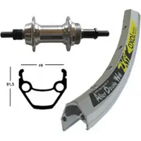 BikeParts H-Rad 26x1.75Alunabe silber Starr 36L Exal ZX 19 silber Niro-Speiche