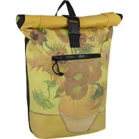 NEW REBELS Mart Art New York Sonnenblume 19L Rucksack Rolltop Wasserabweisend