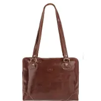 Piké Henkeltasche echt Leder, Made in Italy