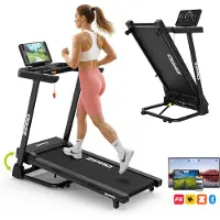 Zipro Luma Laufband Klappbar mit Steigung - Elektrisches Laufband für Zuhause 12km/h Heimtrainer Fitnessgerät Kinomap App Bluetooth