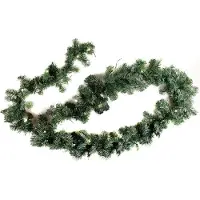 Linder Exclusiv GmbH LEX Weihnachtsgirlande mit Lichterkette, 70 LEDs, batteriebetrieben, für innen