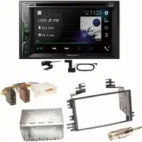 Pioneer AVH-A3200DAB Bluetooth Digitalradio Einbauset für Kia Sportage JE Rio JB
