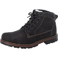 Rieker Herren Schnürstiefelette Warmfutter Schnürboot 37730, Größe:46 EU, Farbe:Schwarz