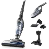 Primo PR506SV 2-in-1 schnurloser Stabstaubsauger - Beutelloser Staubsauger - Handstaubsauger - HEPA-Filter - Silber