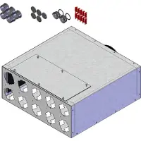 Helios FRS-VK 10-75/160 Verteilerkasten 10 x DN75, 1 x DN160