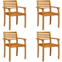 vidaXL Gartenstühle 4 Stk. 59x55x85 cm Massivholz Akazie