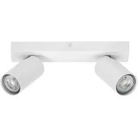 Ledvance LED SPOT OCTAGON 2 x 3,4W, GU10, 460lm, weiß, 2.700K Farbtemperatur, warmweiße Lichtfarbe, zeitloses Design, austauschbare LED-Lampe, ideal für Innenräume, CRI 90, verstellbare Köpfe