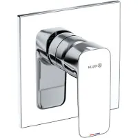 Kludi PURE&STYLE Unterputz-Brause-Einhandmischer, Wandmontage, 28 l/min, 407550575, Farbe: Chrom